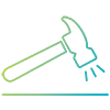 Icon of a hammer