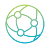 Icon of interlocking arcs and circles