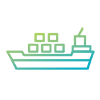 Icon of cargo ship
