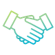 Icon of hands shaking