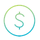 Icon of a dollar sign inside a cicle