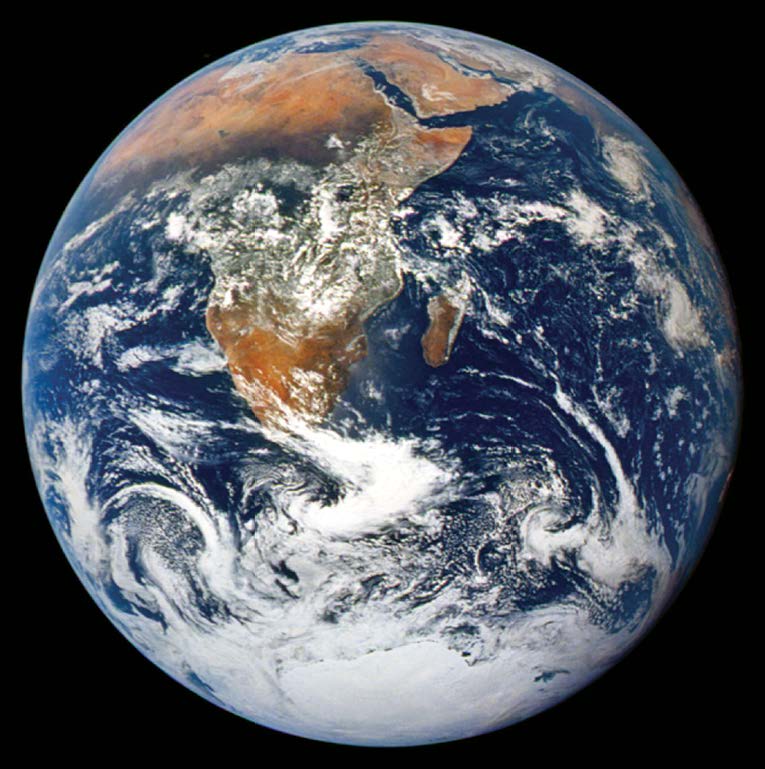 Figure 32 View of Earth (as seen by Apollo 17 crew)